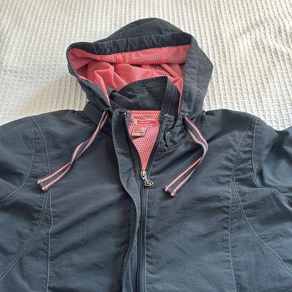 Groggy navy jacket with pink mesh lining, size L - Picture 2 of 12